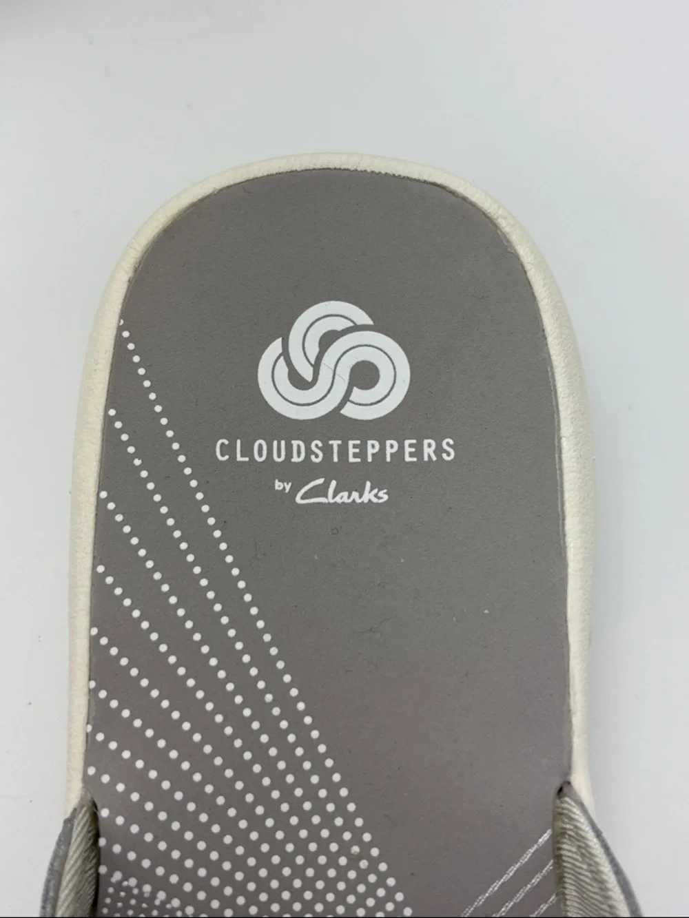 Clarks Cloudsteppers Breeze Silver Thong Sandals - size 8 NEW - Picture 6 of 9